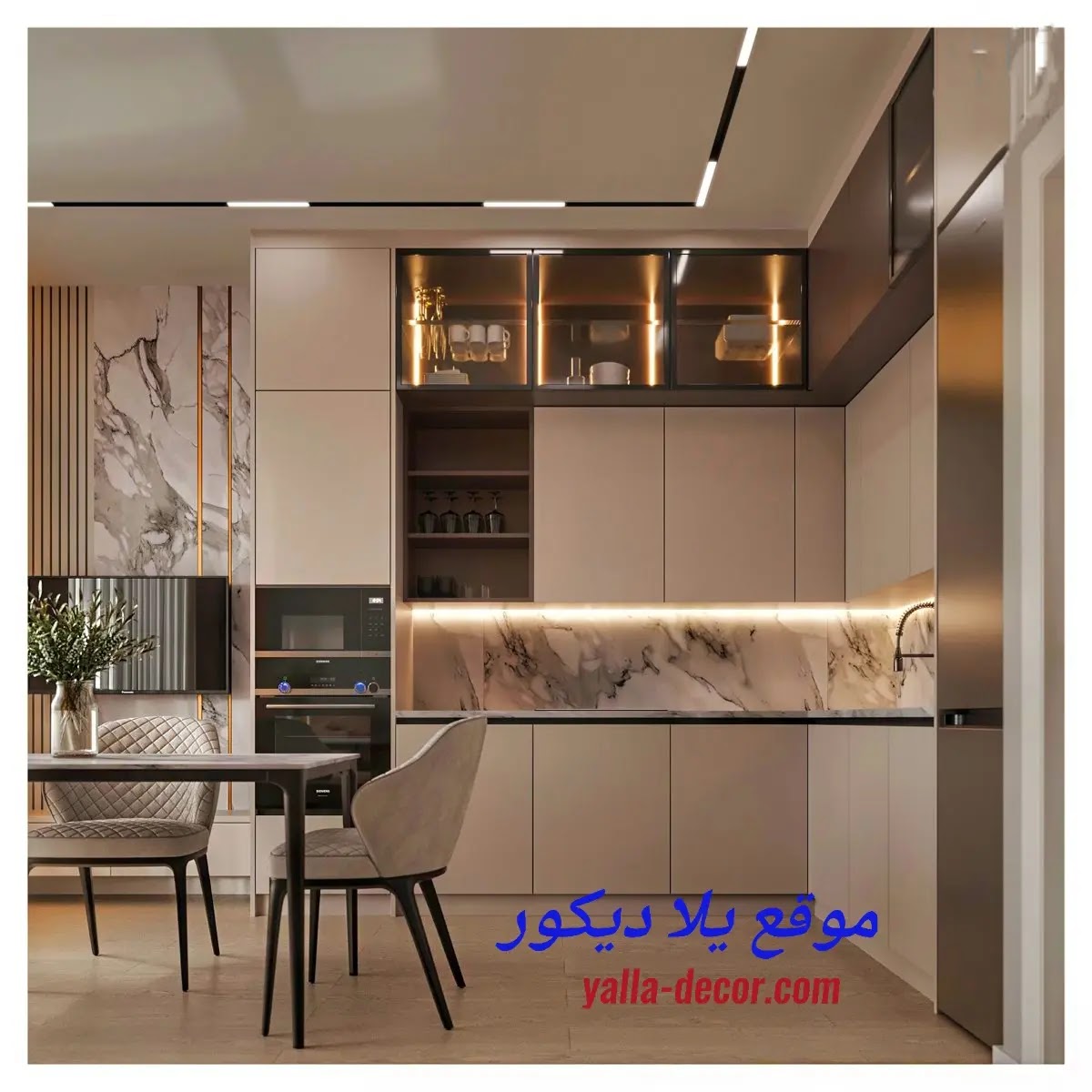 مطابخ 2024 اشكال مطابخ ألمونتال و أكريلك 2025